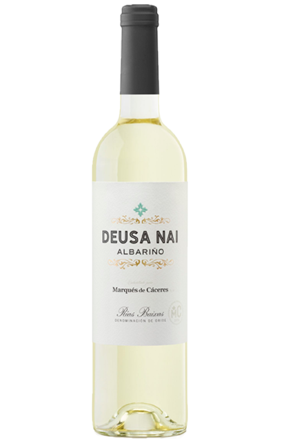 Botella de Vino Blanco Marqués de Cáceres Deusa Nai elaborado 100% con uvas albariño