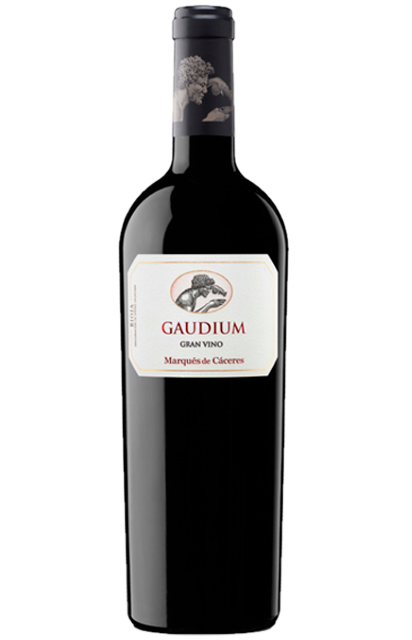 Botella de vino tempranillo Gadium Marqués de Cáceres