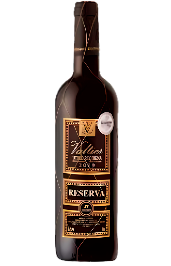 Botella de vino tinto, vino español, vino rioja Valtier Reserva