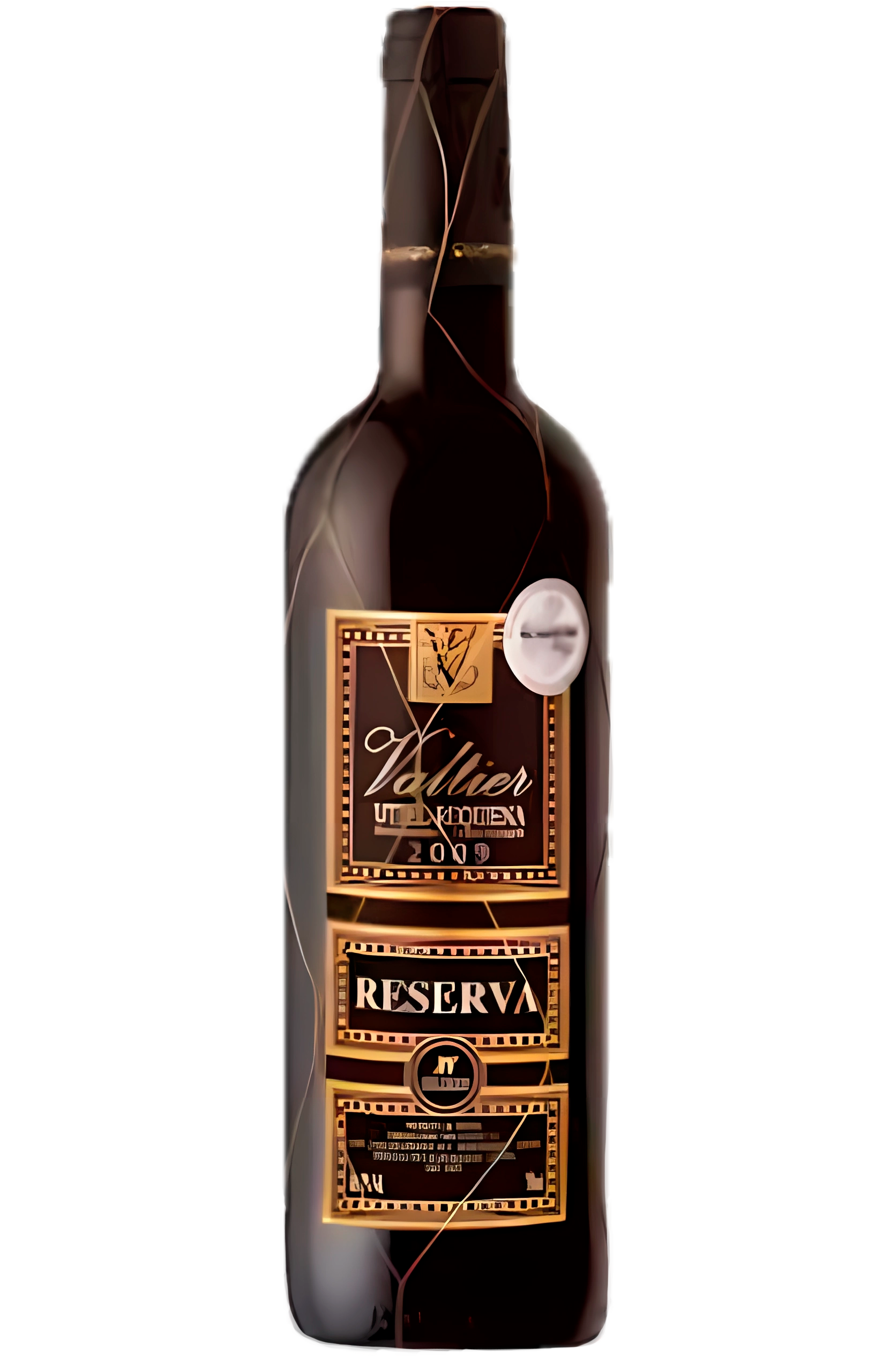 Botella de vino tinto, vino español, vino rioja Valtier Reserva